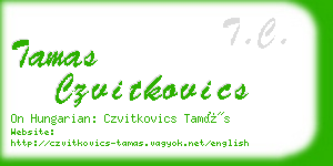 tamas czvitkovics business card